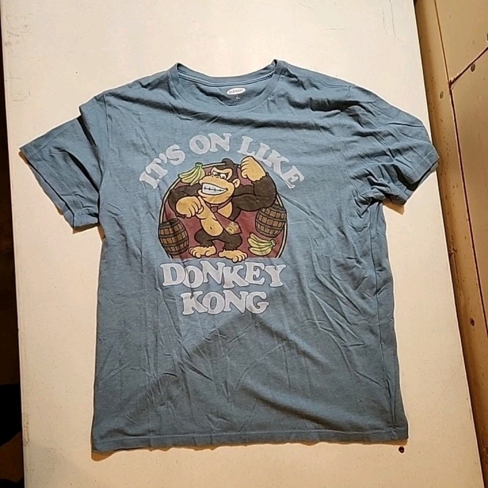 Old Navy Blue Donkey Kong Graphic Tee